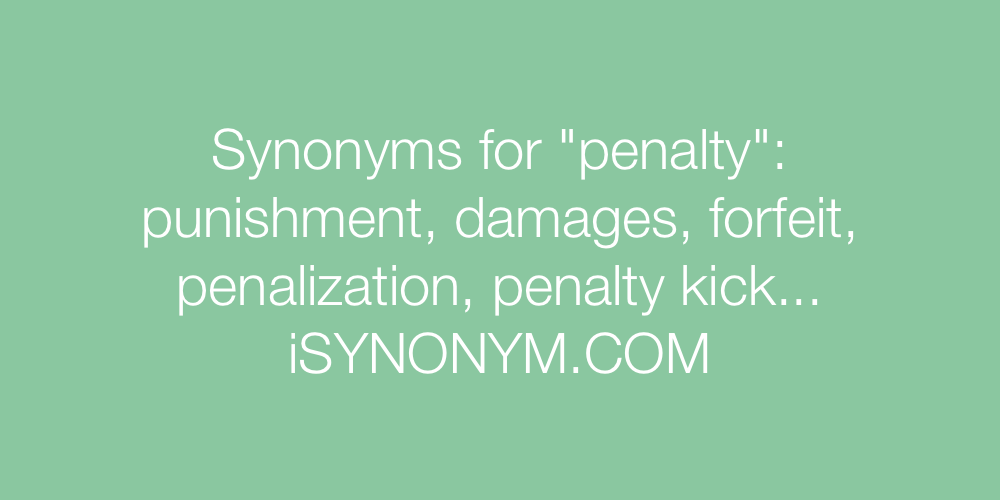 penalty synonym