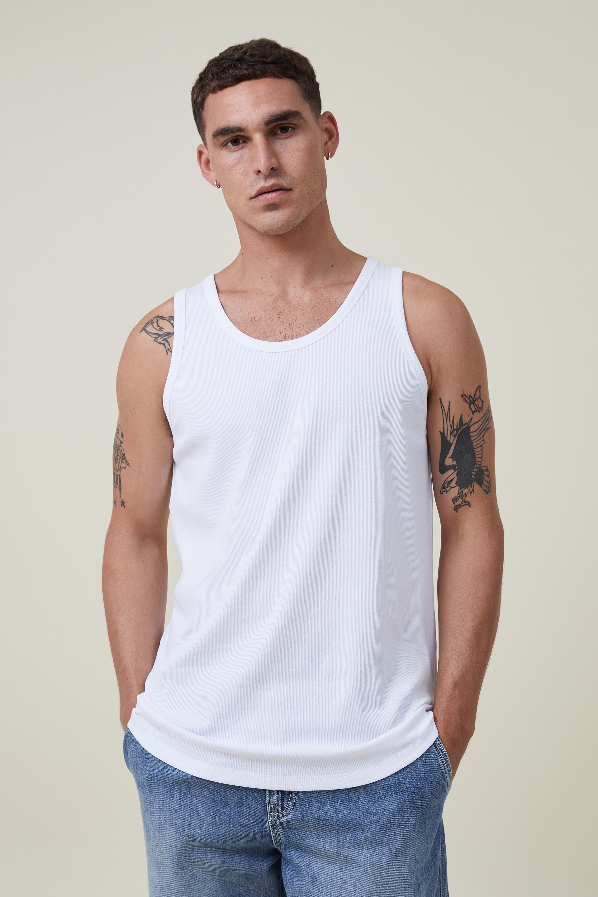 cotton on ribbed tank