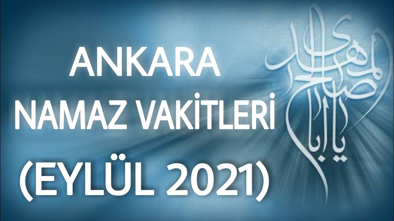 ankara namaz vakitleri 2021