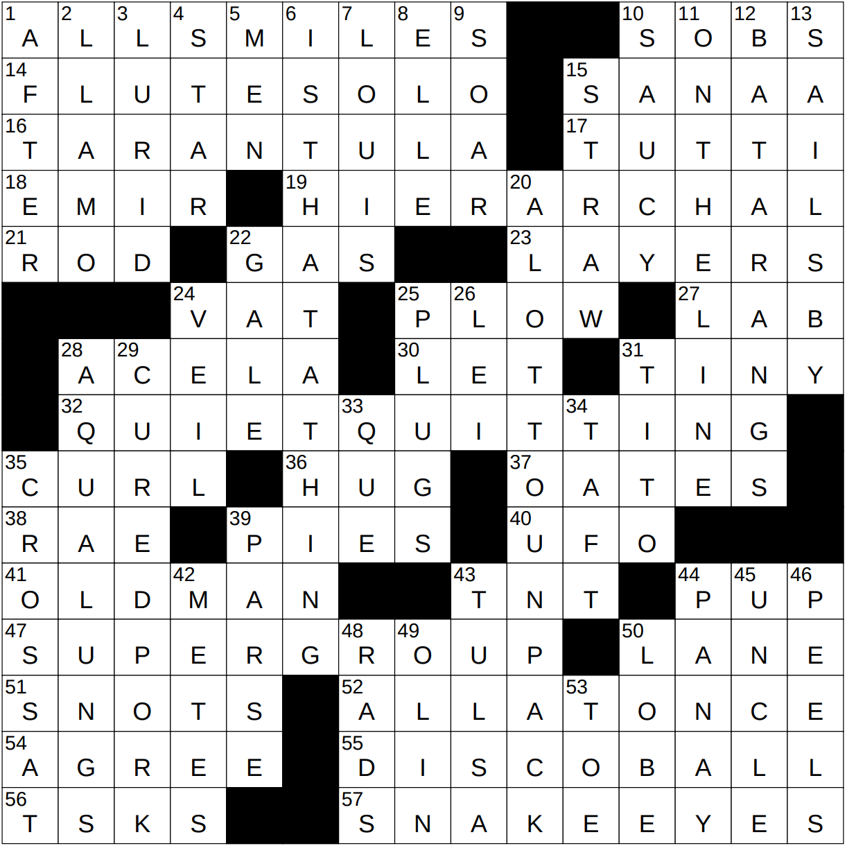 alone solo crossword