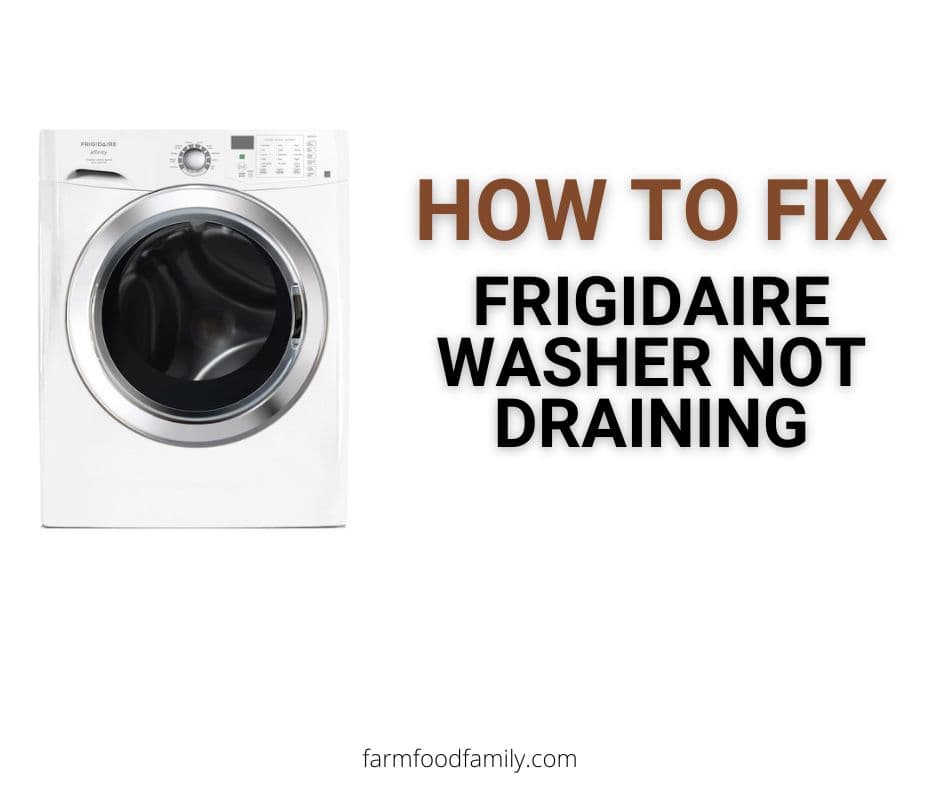 frigidaire washing machine not draining