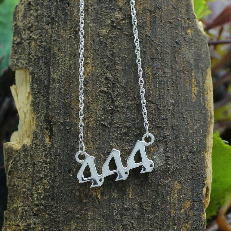 444 sterling silver necklace