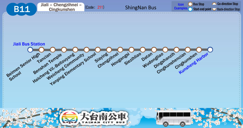 b11 bus map