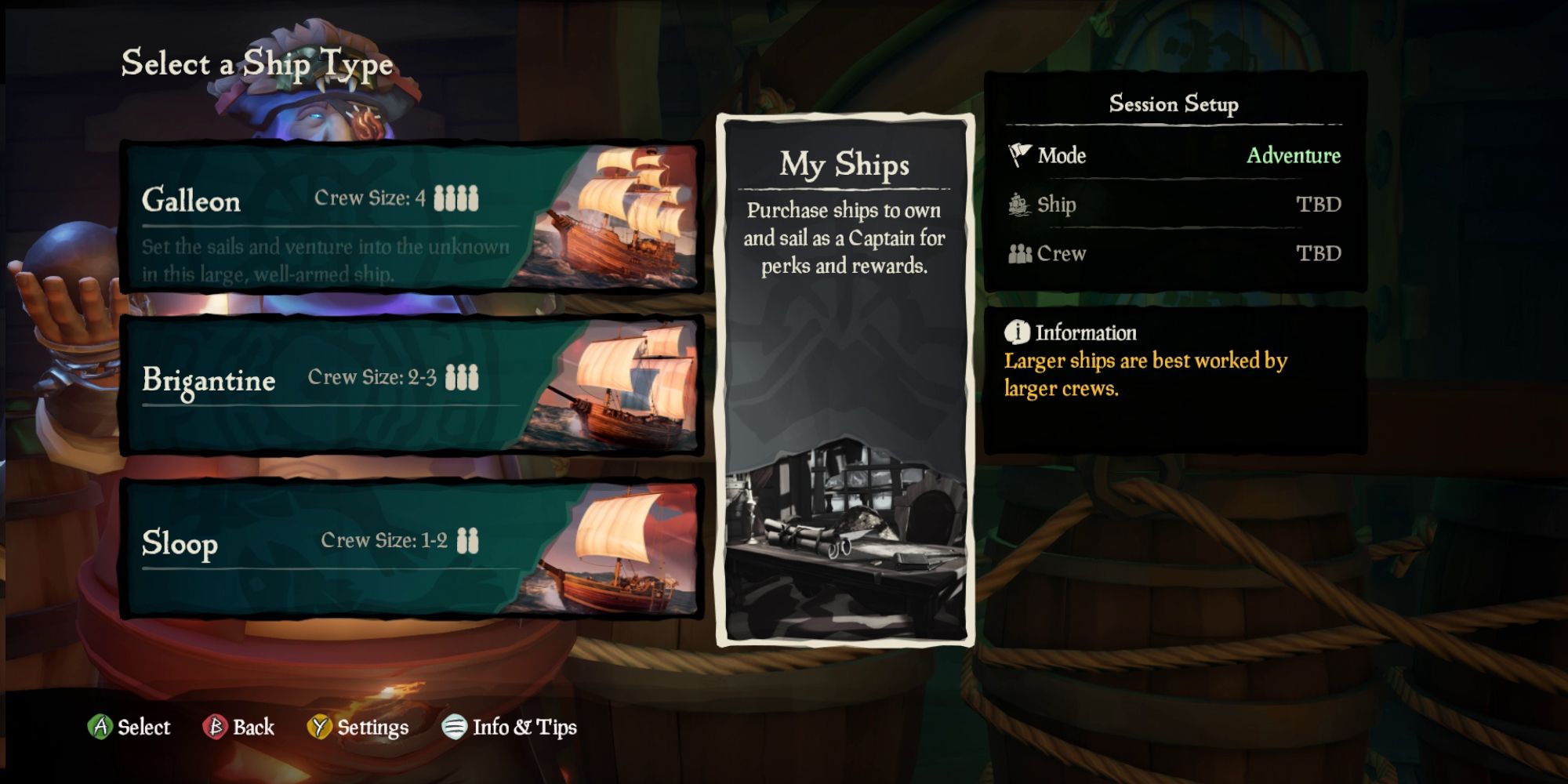 how to buy captain ship sea of thieves