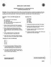 sat biology practice test pdf