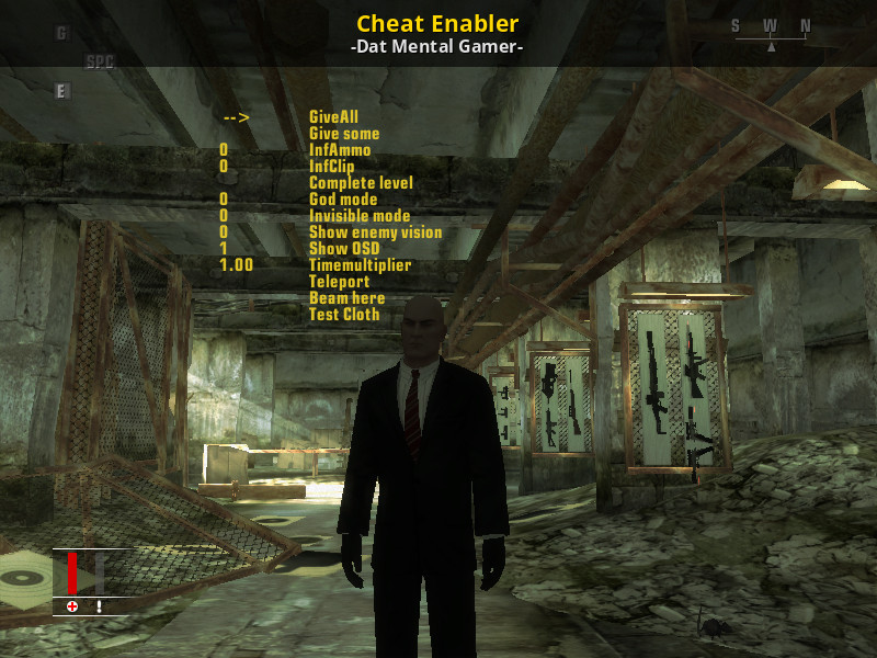 hitman 4 cheats