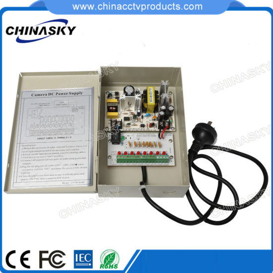 8 channel cctv camera power supply 12vdc