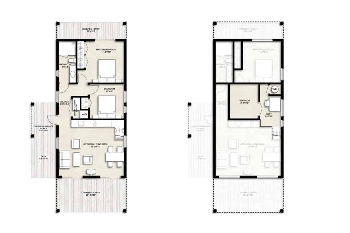 800 sq ft cottage plans