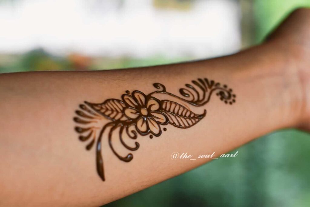 very simple henna designs