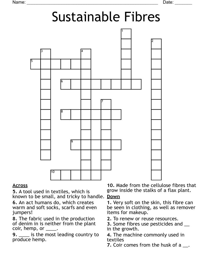 fiber plant crossword clue