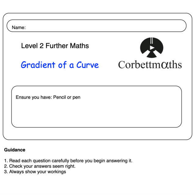 gradient corbettmaths