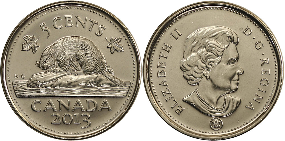 2013 5 cent coin value