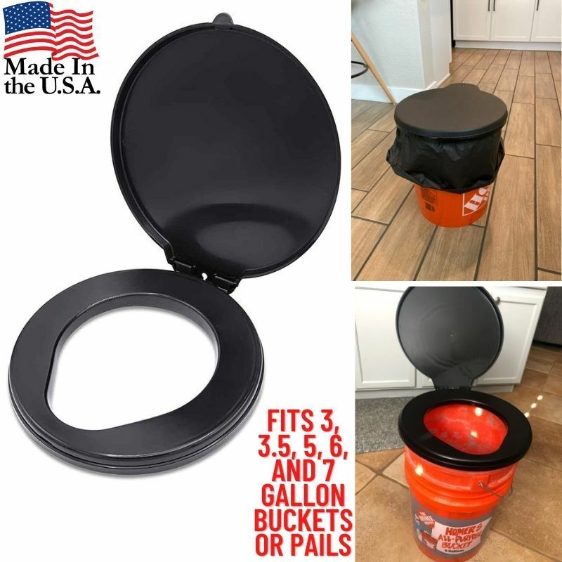 bucket toilet seat