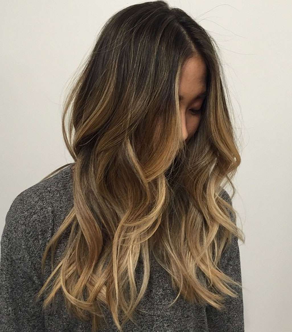 blonde tips in brown hair