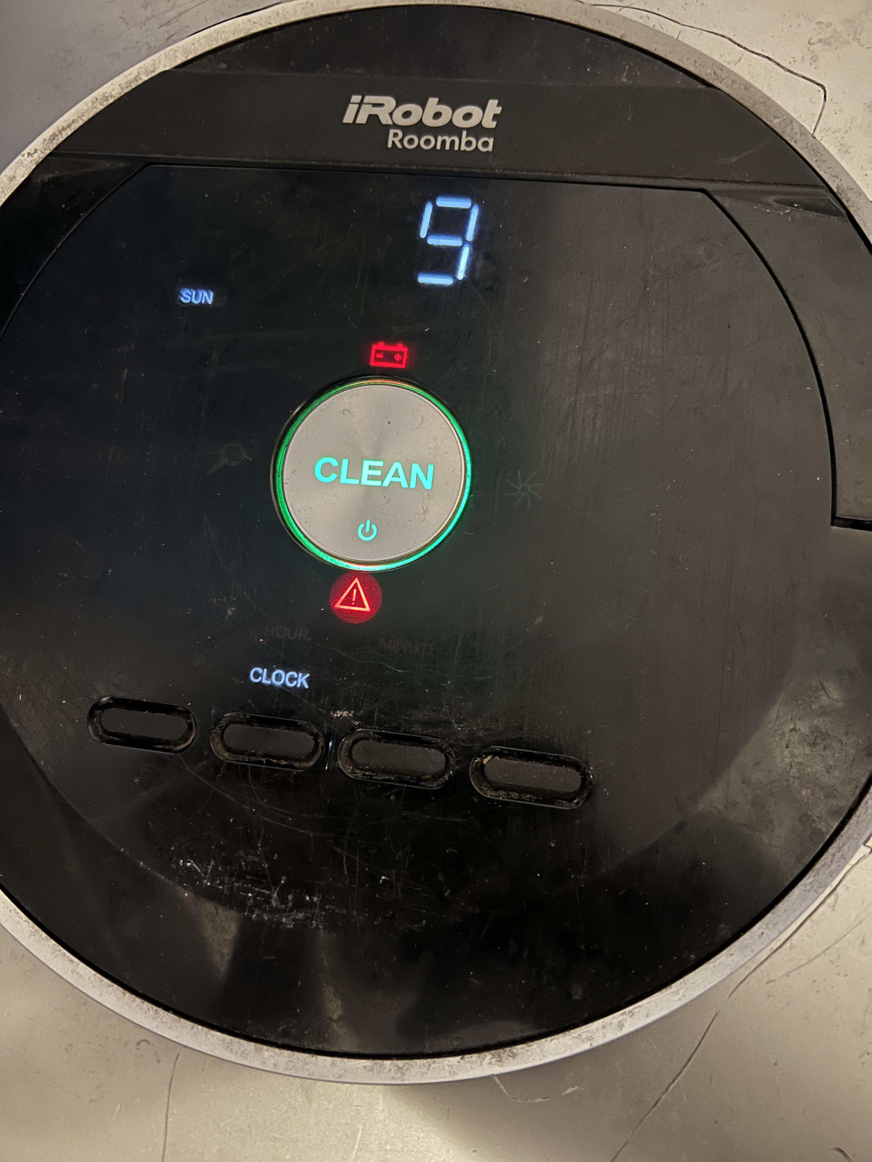 roomba indicator lights