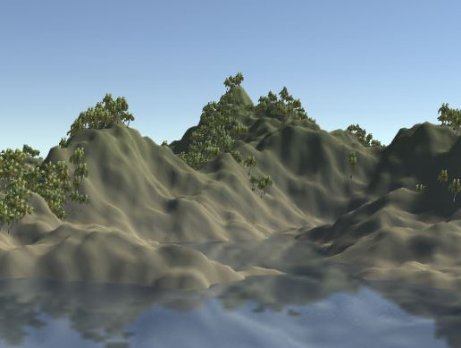 generate terrain unity