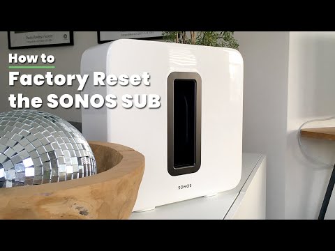 sonos subwoofer factory reset