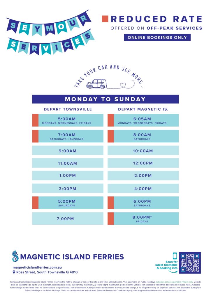 ferry timetable to magnetic island
