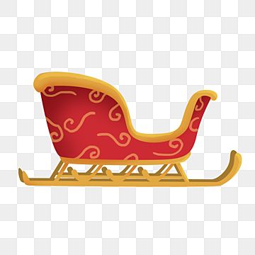 santa on sleigh clipart