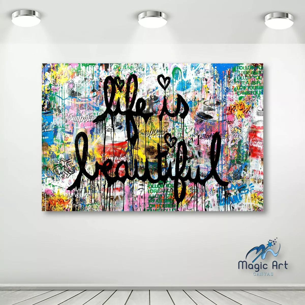 mr brainwash life is beautiful print