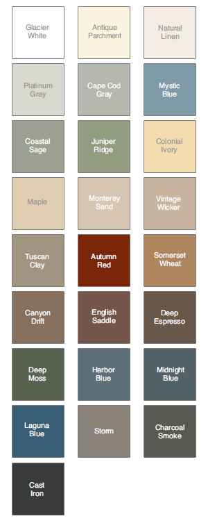 dutch lap vinyl siding colours