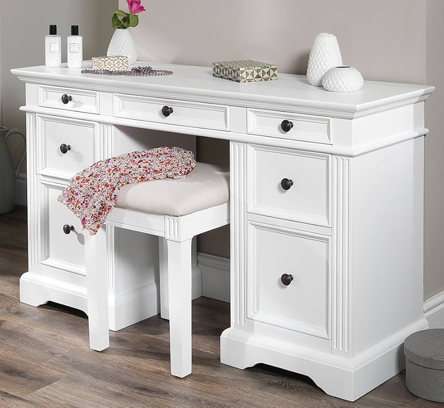 fully assembled dressing table