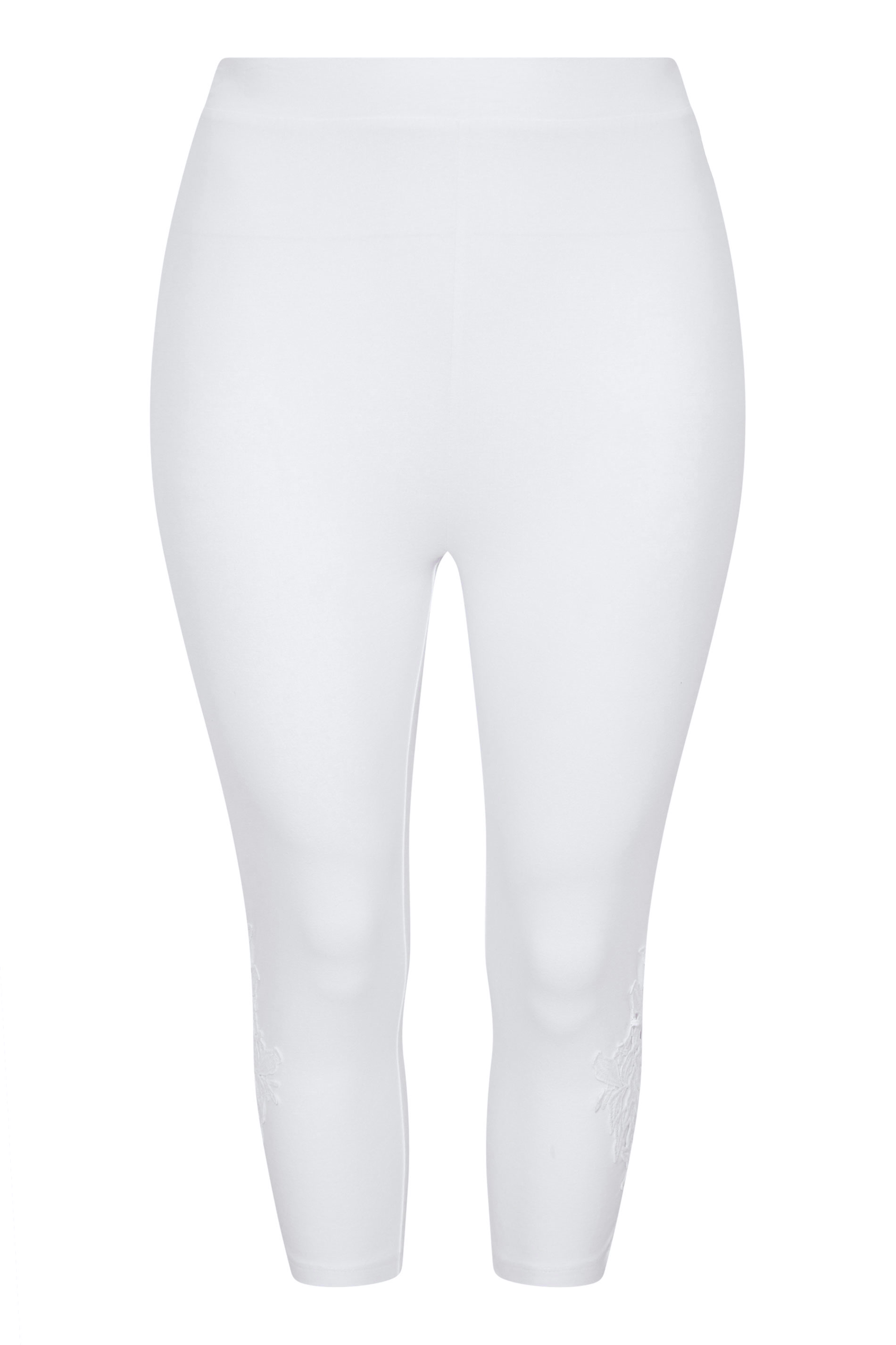 white capri leggings