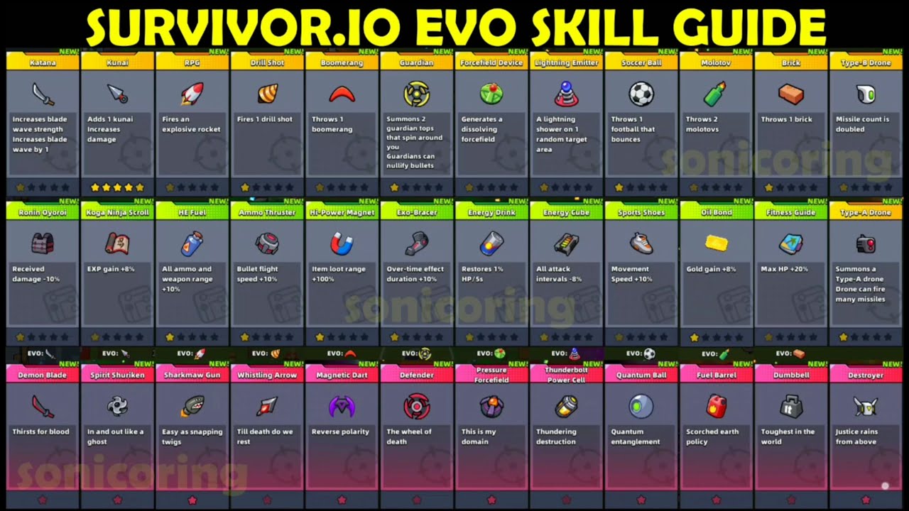 survivor.io evo