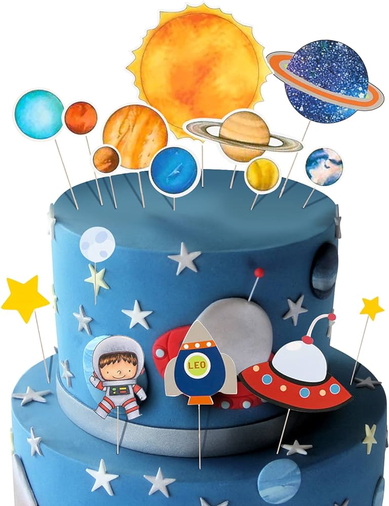 astronaut birthday cake