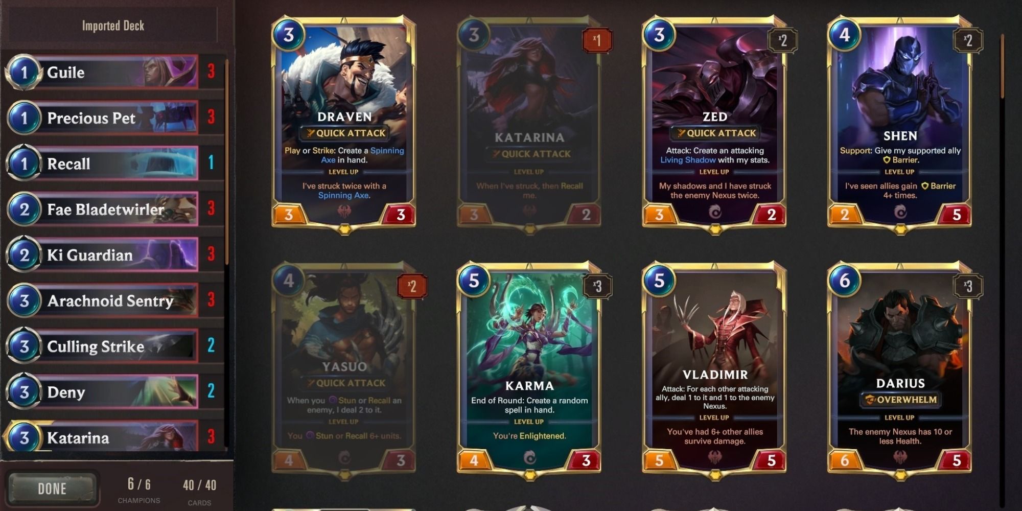 legends of runeterra decks