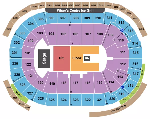 rogers arena seating chart vancouver