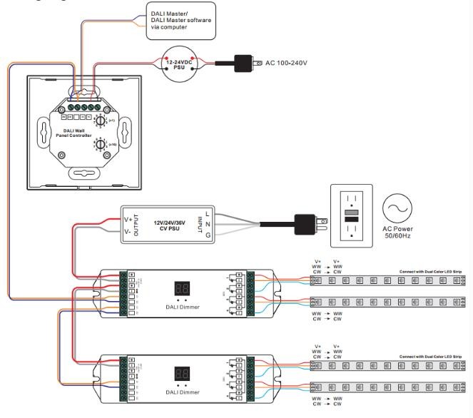 led strip light circuit diagram