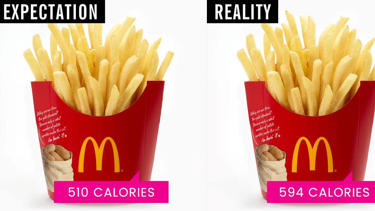 big mac fries calories