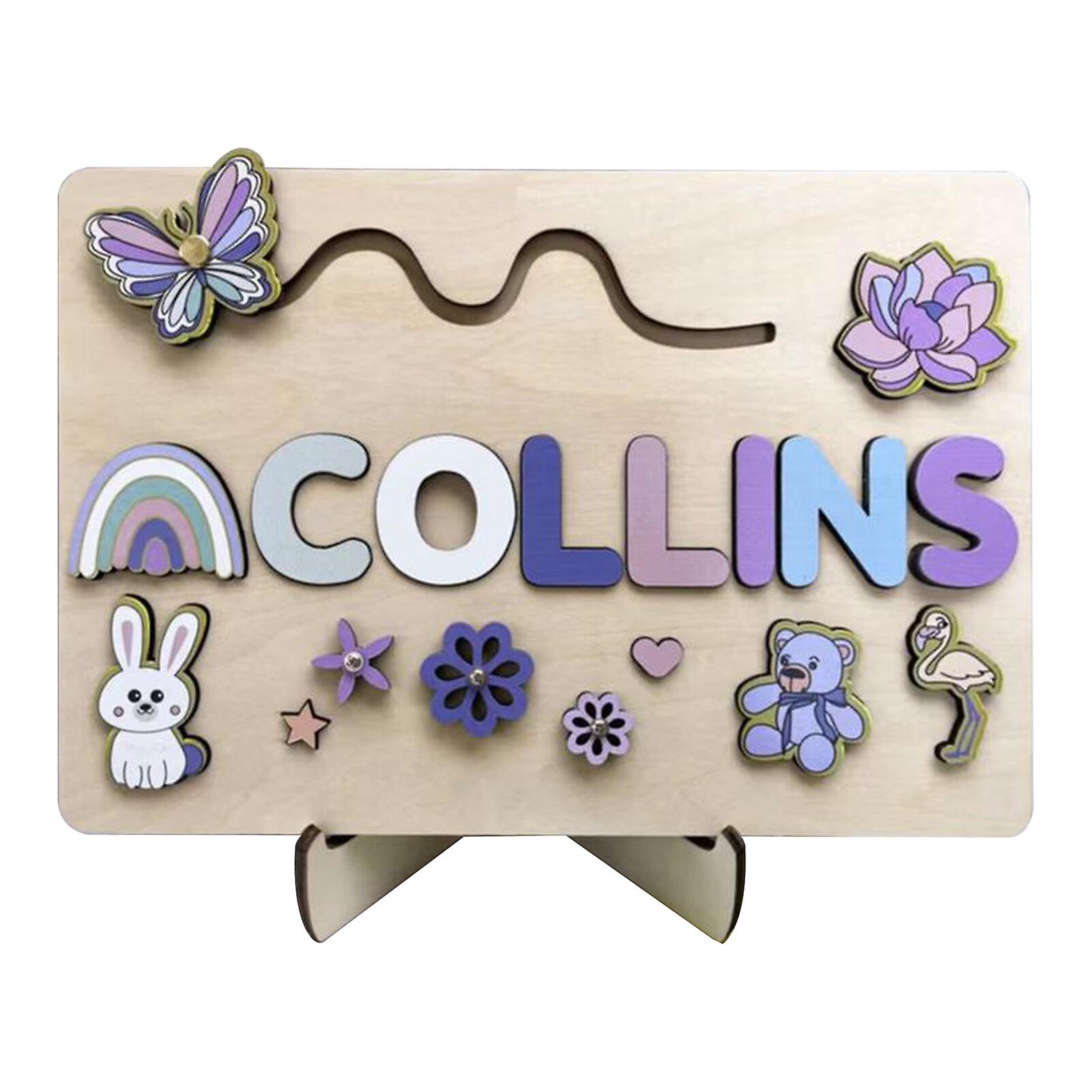 personalised name wooden puzzle