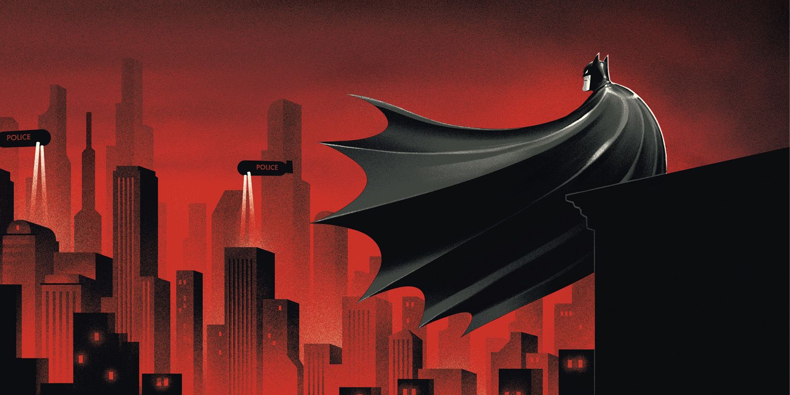 batman the animated series background art