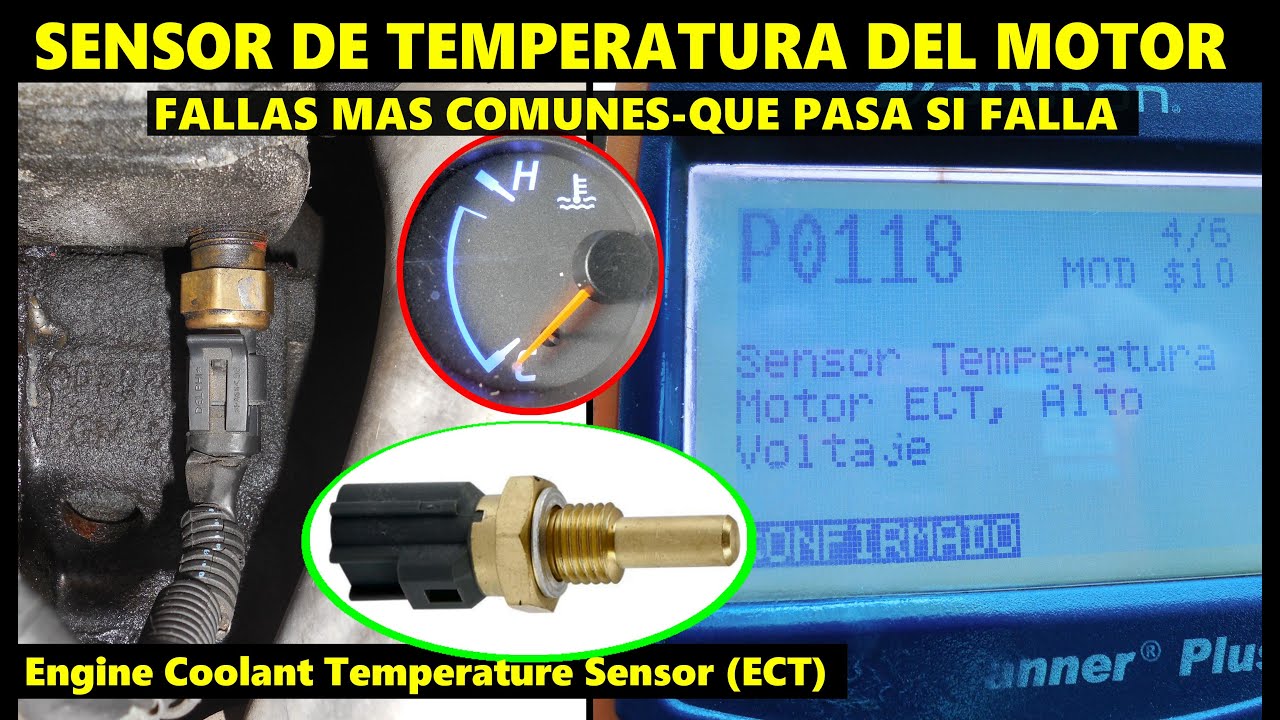 fallas del sensor de temperatura