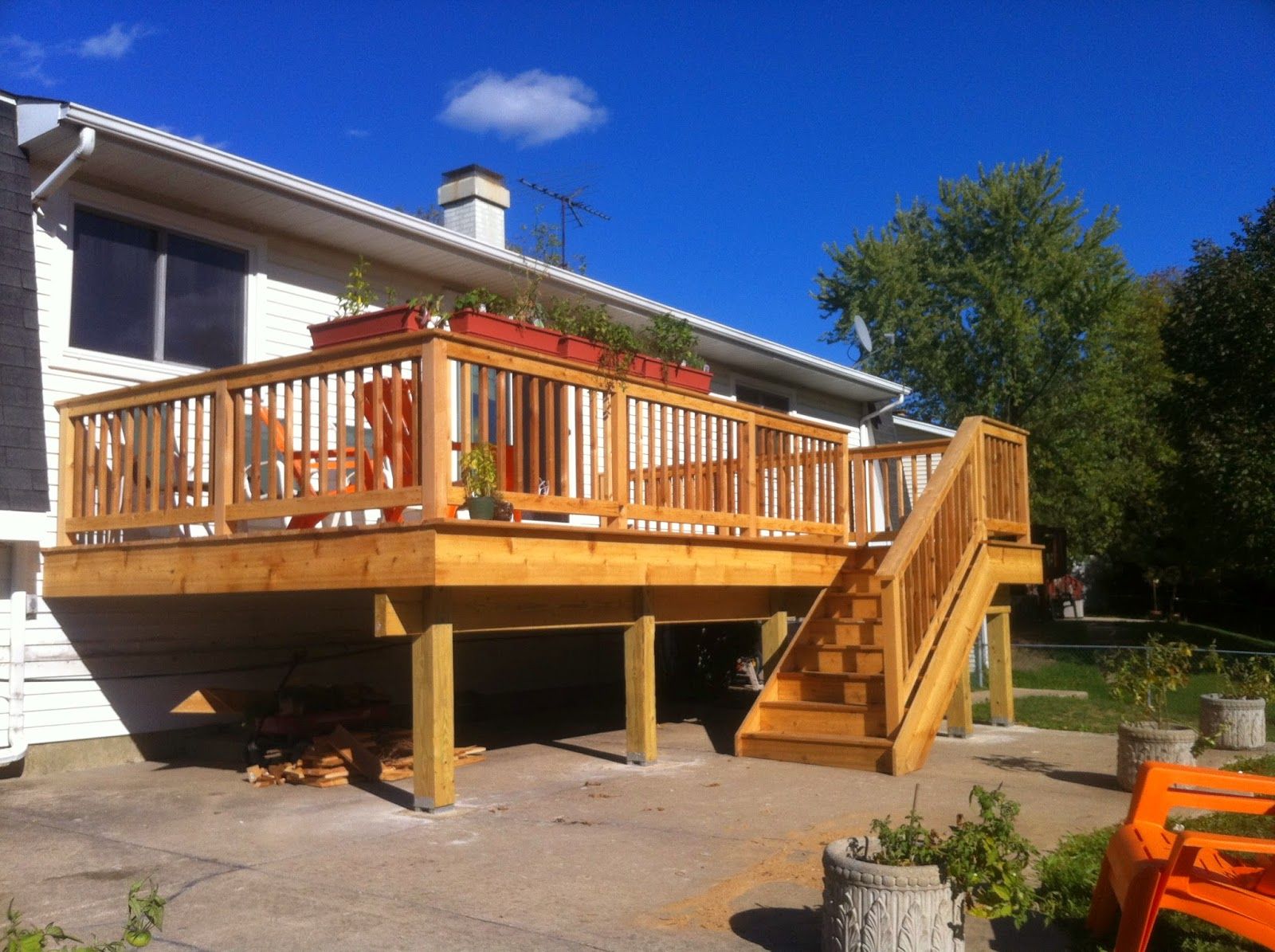 ranch house deck ideas