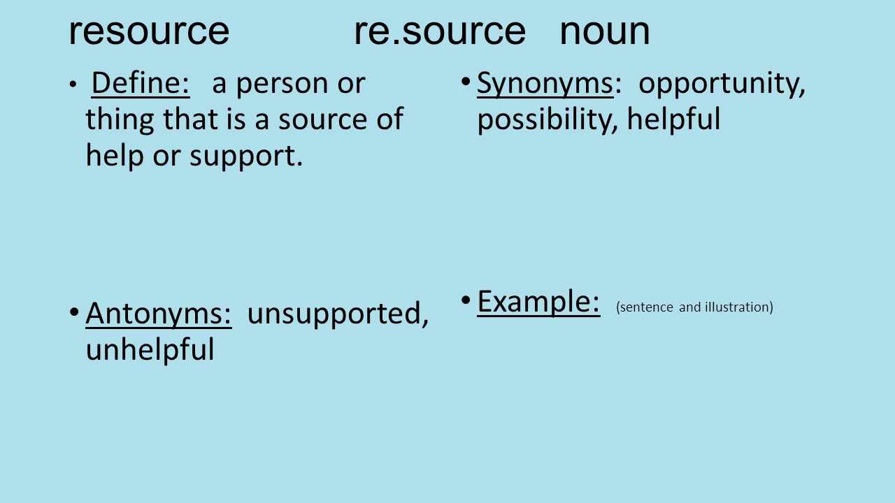 antonym source