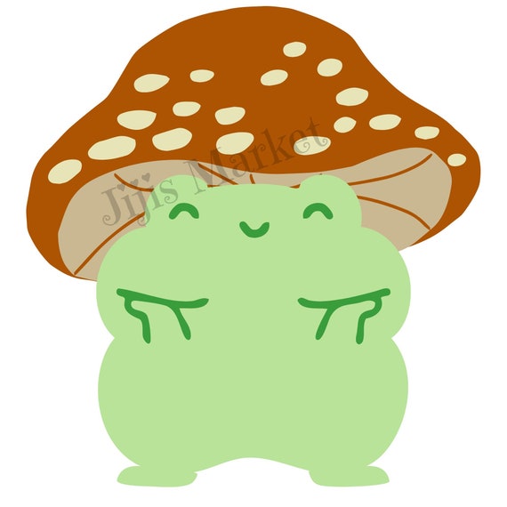 mushroom hat frog