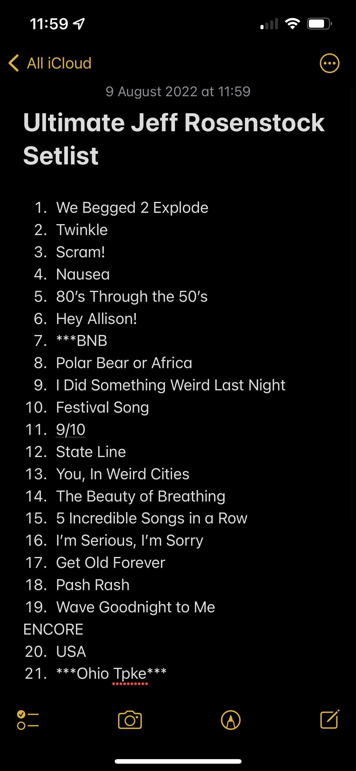 jeff rosenstock setlist