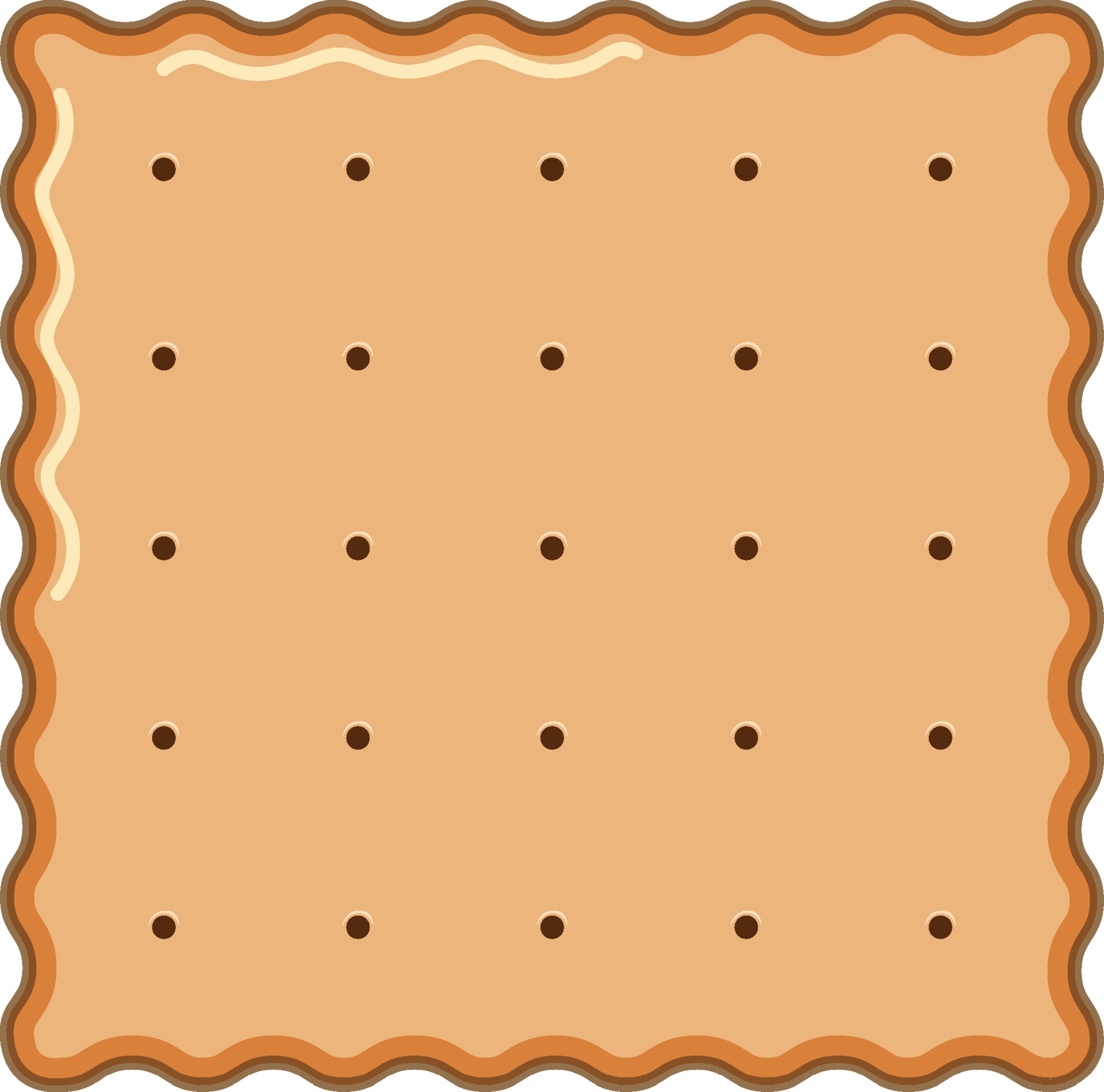 square biscuit clipart