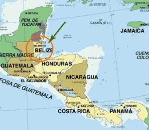 mapa de belice localizado