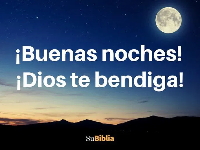 dios te bendiga feliz noche