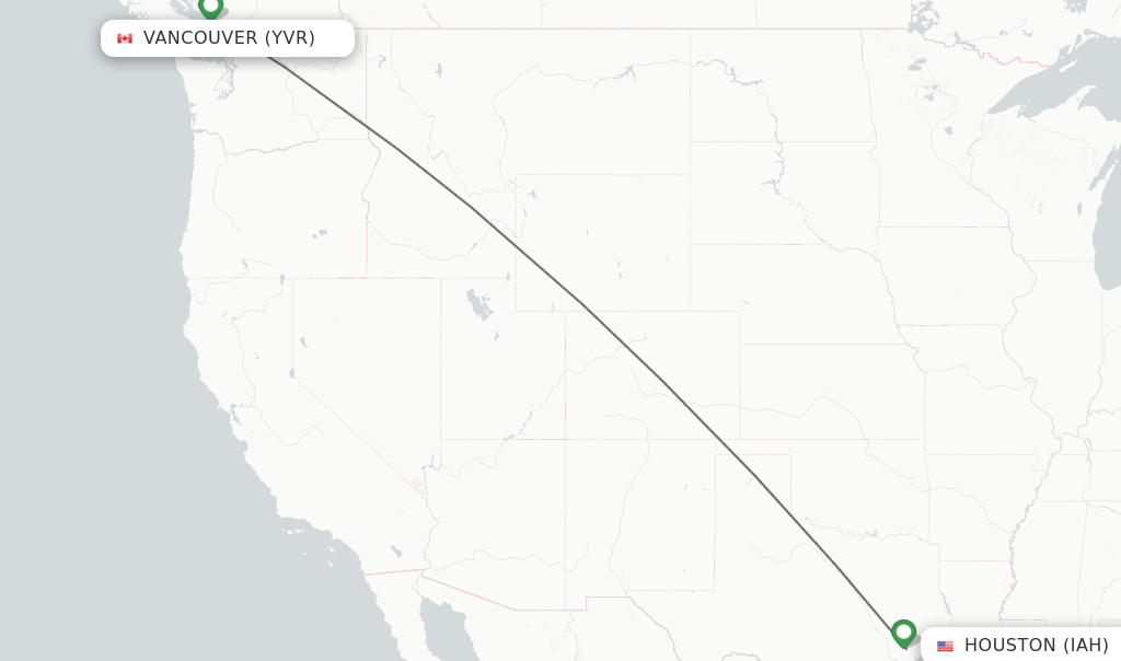 flights from vancouver to houston