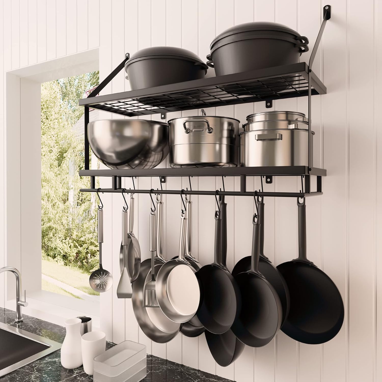 pot pan hanging rack