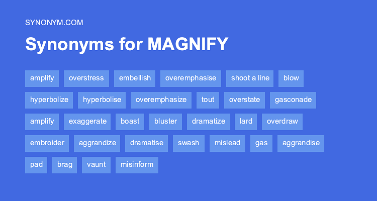 magnify thesaurus