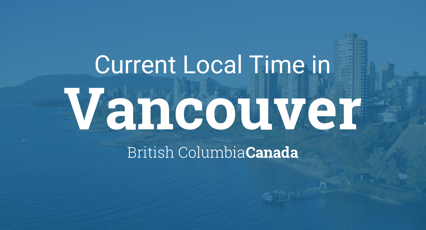 vancouver time zone gmt