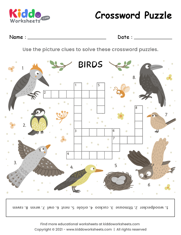 bird crossword puzzle clue