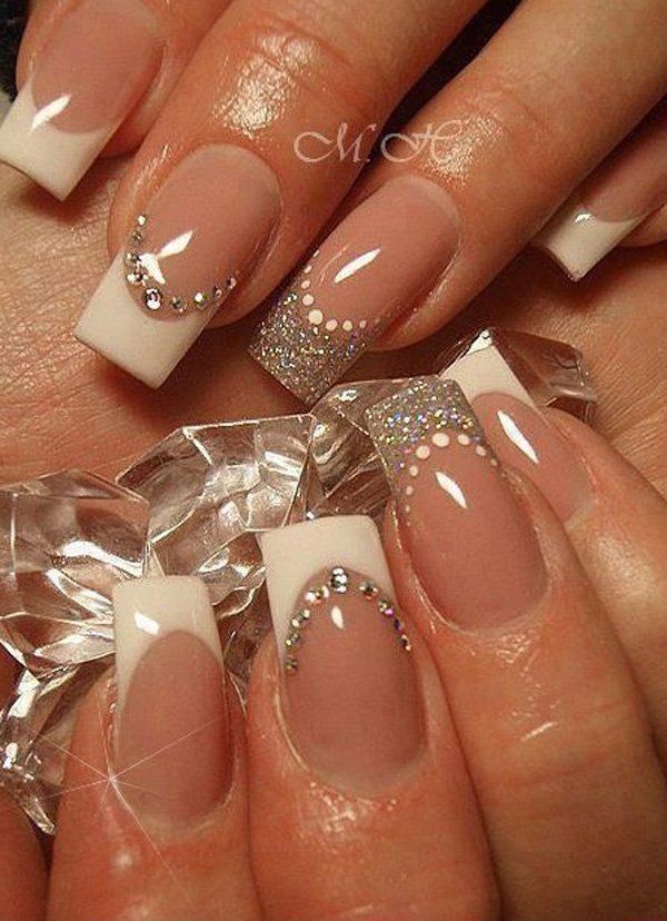 french polish nail designs