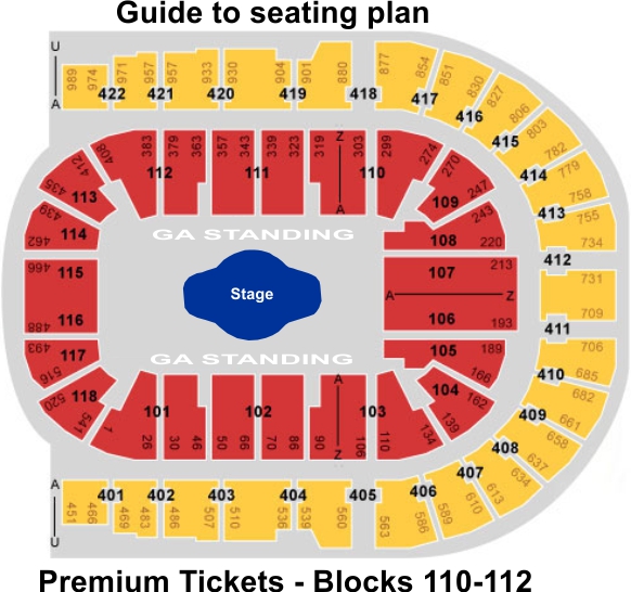 o2 london seating plan